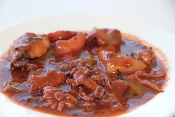 Squids in sauce