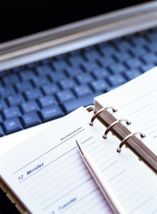 computer and notebook