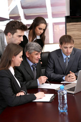 Business people working in conference room