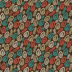 Seamless leaf pattern