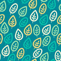 Seamless leaf pattern