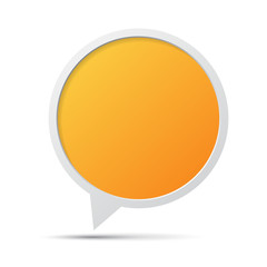 3D bubble talk frame. Design element , Illustrator EPS10