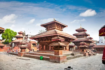 Papier Peint photo Lavable Népal Place Durbar dans la vallée de Katmandou, Népal.