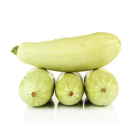 Fresh marrows, isolated on white