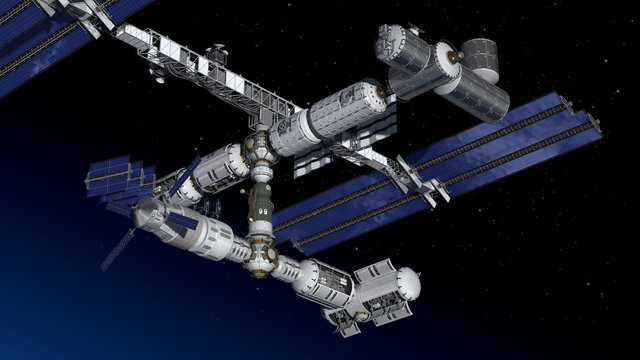Satellite space station