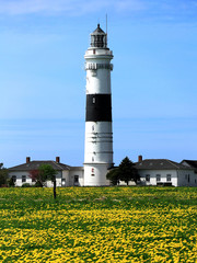 Der Leuchtturm von Kampen auf Sylt im Mai