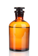 Medicine bottle isolated on white