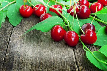 Fresh cherry fruits