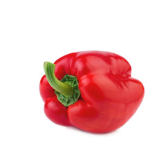 red paprika isolated on white background