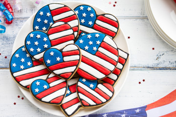 Patriotic cookies - obrazy, fototapety, plakaty