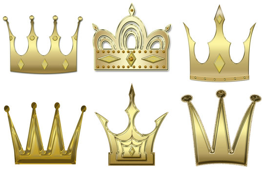 set of gold crowns from gold