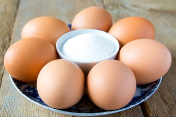 Eggs and salt
