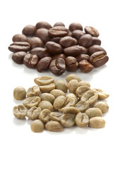 Coffee beans. Washed coffee.