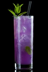 Wandcirkels plexiglas Purple cocktail © wollertz