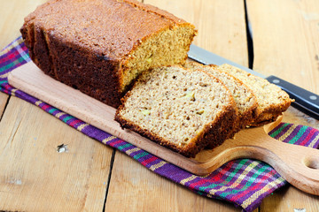 Whole wheat banana loaf