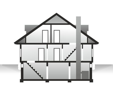 recommend clip art: hausquerschnitt1306a