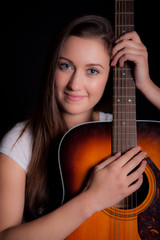 Young Girl With Guitar