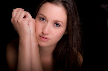 Portrait Of Beautiful Young Woman