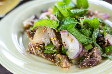 Thai Spicy minced meat salad
