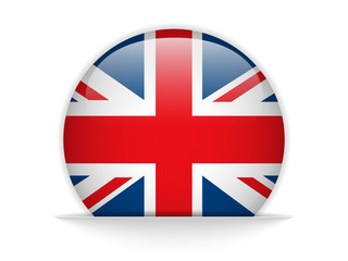 United Kingdom Flag Glossy Button