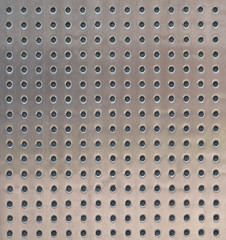 Perforated metal surface texture