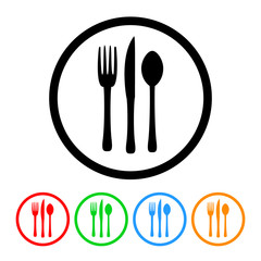 Food & Restaurant Fork Knife and Spoon Icon