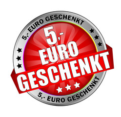 Icon Button 5 Euro geschenkt