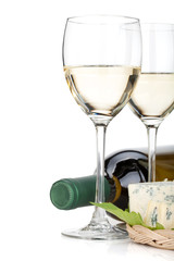 White wine and cheese