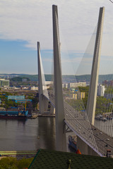 Naklejka premium Big suspension bridge