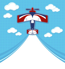 funny airplane scrapbook background © Sergio Hayashi