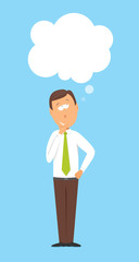 Thinking businessman / Creative business