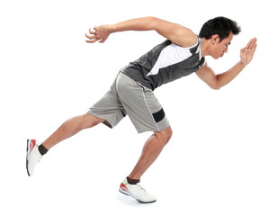 Fototapeta premium Young athlete man