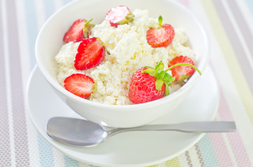 sweet cottage with strawberry