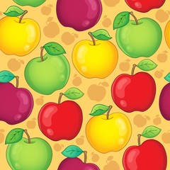Seamless background fruit theme 1