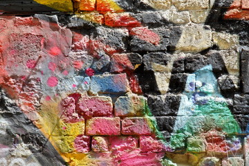 mur en couleurs