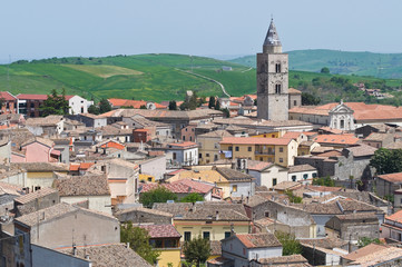 Fototapeta na wymiar Panoramiczny widok z Melfi. Basilicata. Włochy.