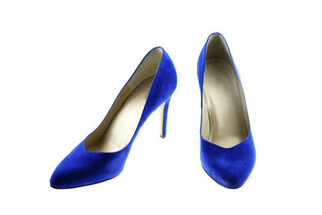 Blaue High Heels