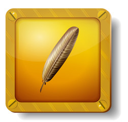 golden feather icon