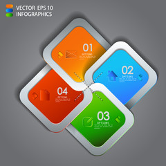 vector paper progress steps for tutorial