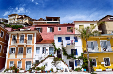 Fototapeta na wymiar śródziemnomorski dom w Parga Grecja