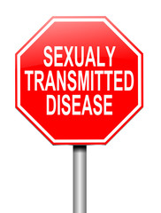 Sexually transmitted disease concept.