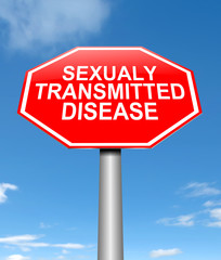 Sexually transmitted disease concept.