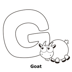 Coloring Alphabet for Kids, G
