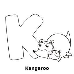 Coloring Alphabet for Kids, K