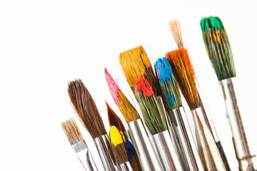 Fototapeta premium Paints and brushes