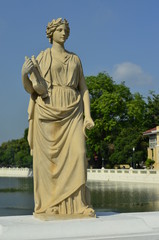 Female statue made of marble,Thailand.