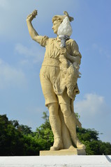 Naklejka premium statue made of marble, Thailand.