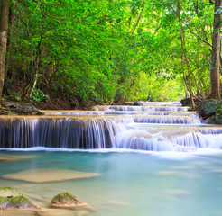 Erawan waterfall in Kanchanaburi province of Thailand