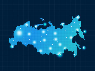 pixel Russia map