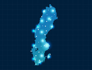 pixel Sweden map